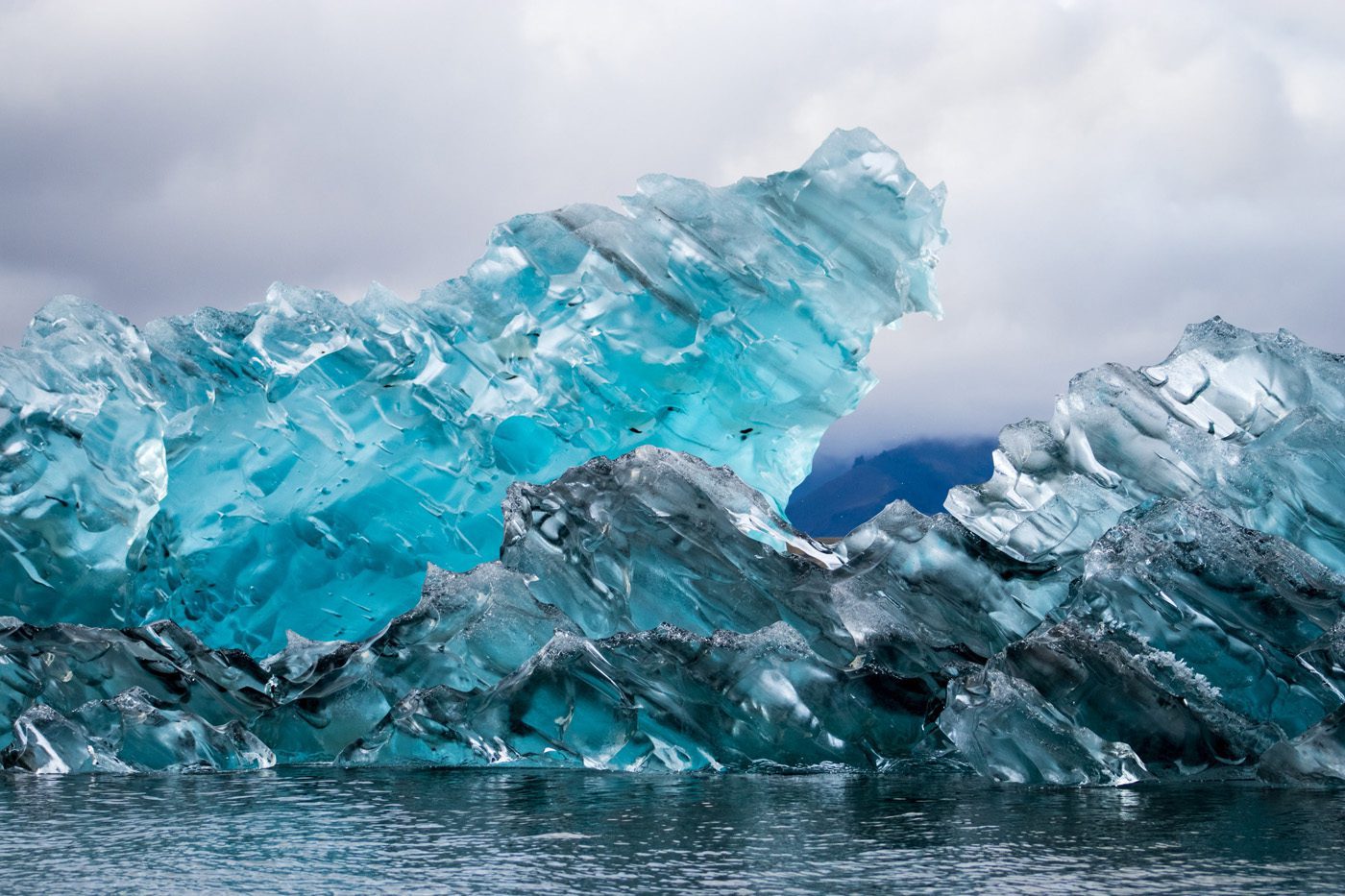 blue icebergs