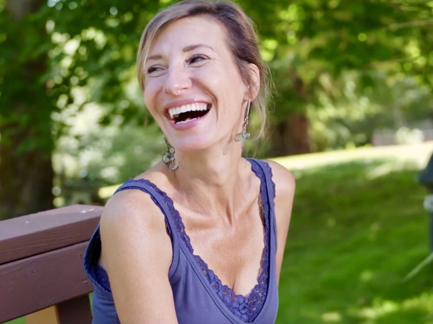 Nicole Apelian laughing