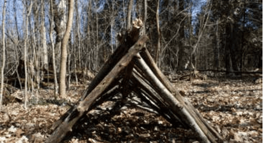 debris shelter step 2