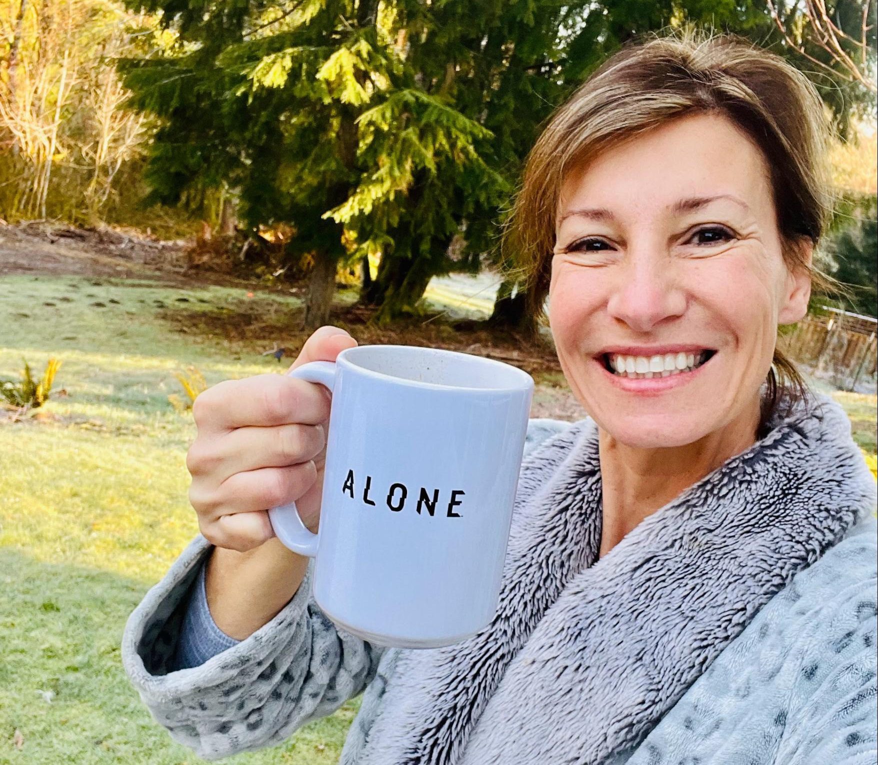 Nicole Apelian alone mug