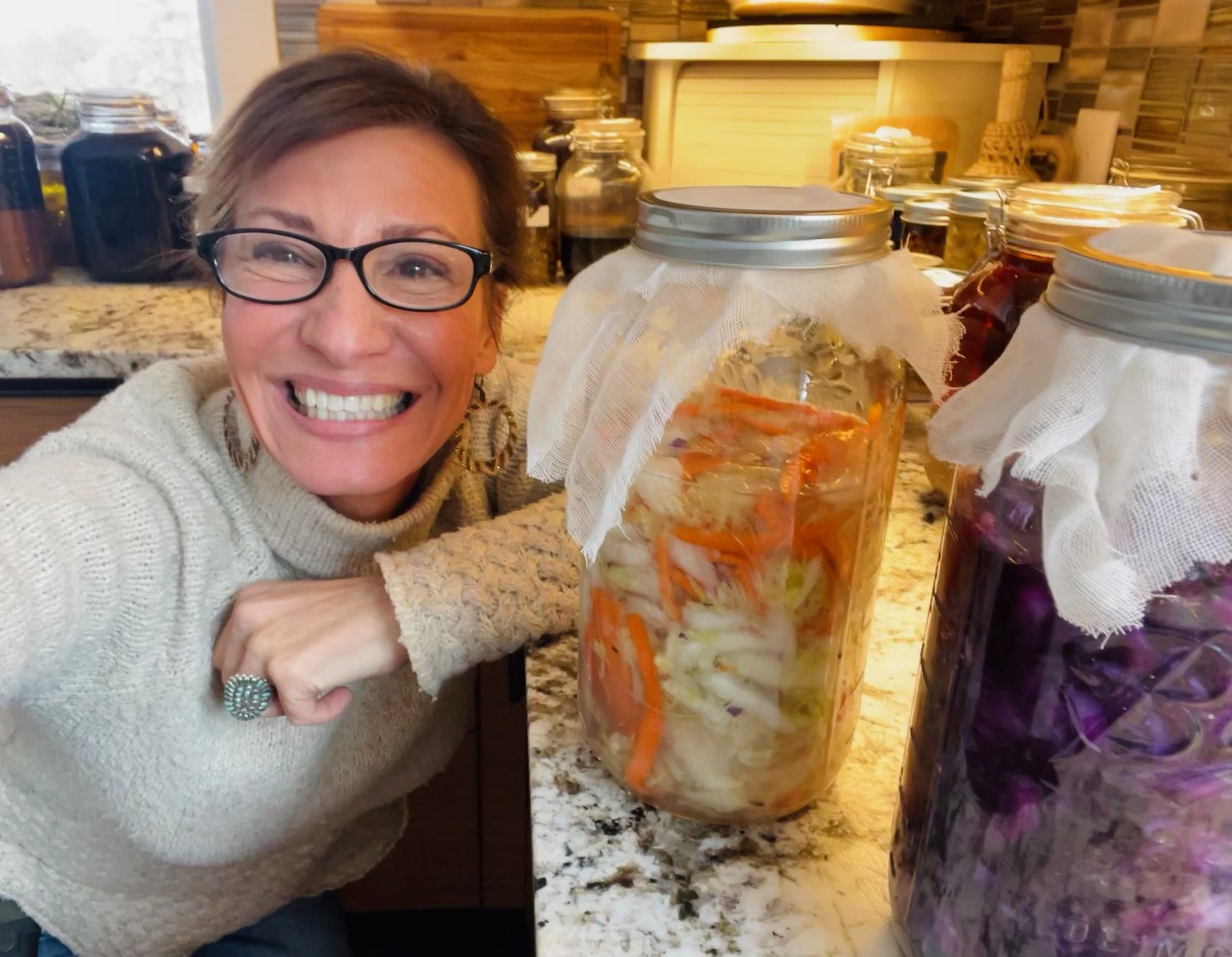 Nicole Apelian fermenting vegetables